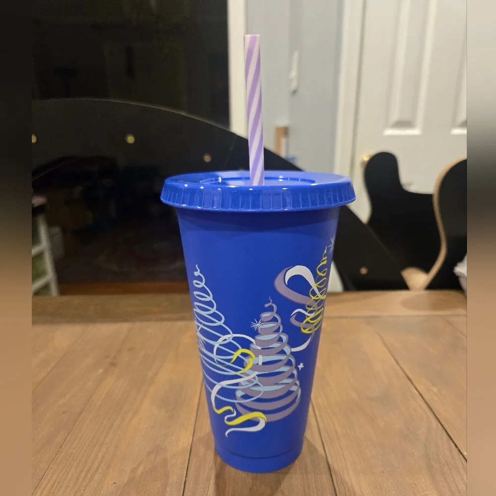 Blue Holiday Starbucks Tumbler